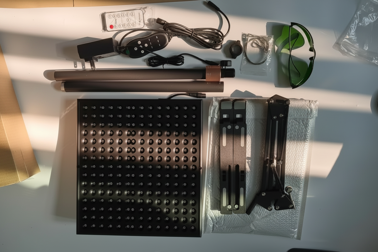 Red Light Therapy - Flat Lay No Shadows